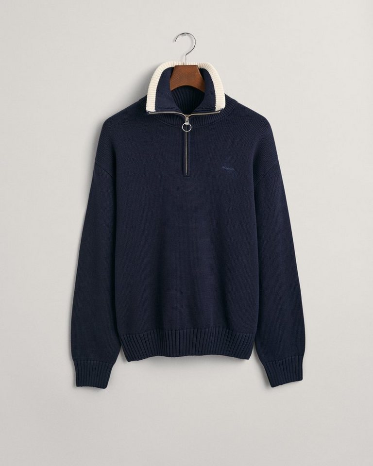 Gant Strickpullover RELAXED PLAIN COTTON H-ZIP von Gant