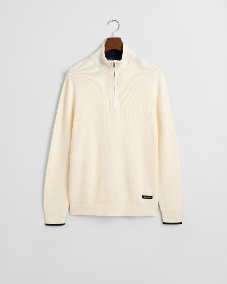 Gant Strickpullover RIBBED COTTON HALF ZIP von Gant