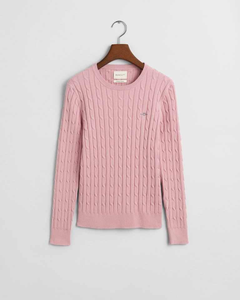 Gant Strickpullover STRETCH COTTON CABLE C-NECK von Gant