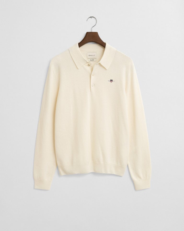 Gant Strickpullover Superfine Lambswool Polopullover von Gant