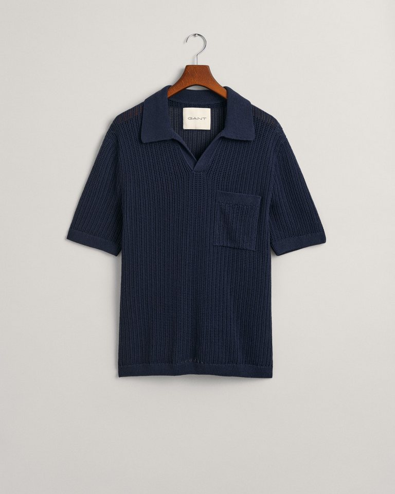 Gant Strickpullover TEXTURED LINEN SS POLO von Gant