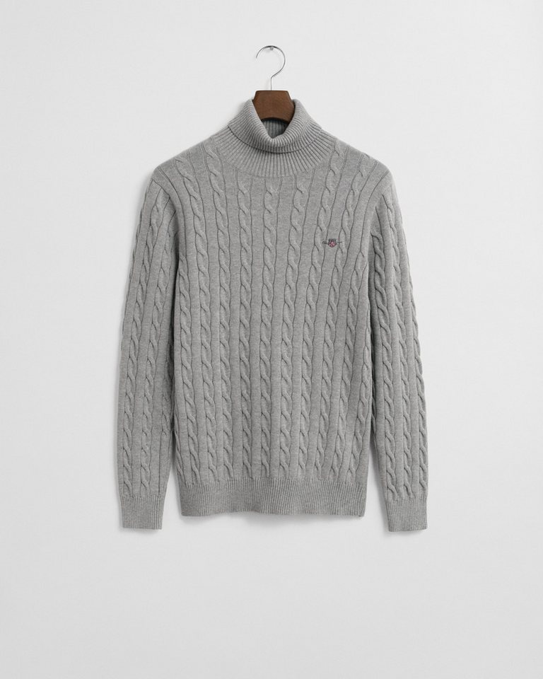 Gant Strickpullover Zopfstrick Rollkragenpullover - Regular Fit von Gant