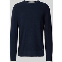 Gant Strickpullover mit Label-Patch in Marine, Größe 4XL von Gant