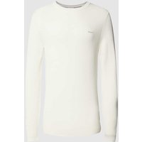 Gant Strickpullover mit Strukturmuster in Offwhite, Größe XXL von Gant