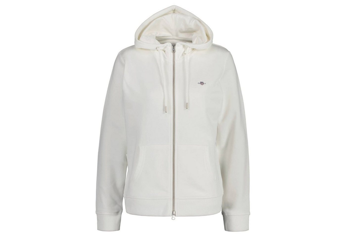 Gant Sweater Damen Sweatjacke - REGULAR SHIELD ZIP HOODIE von Gant