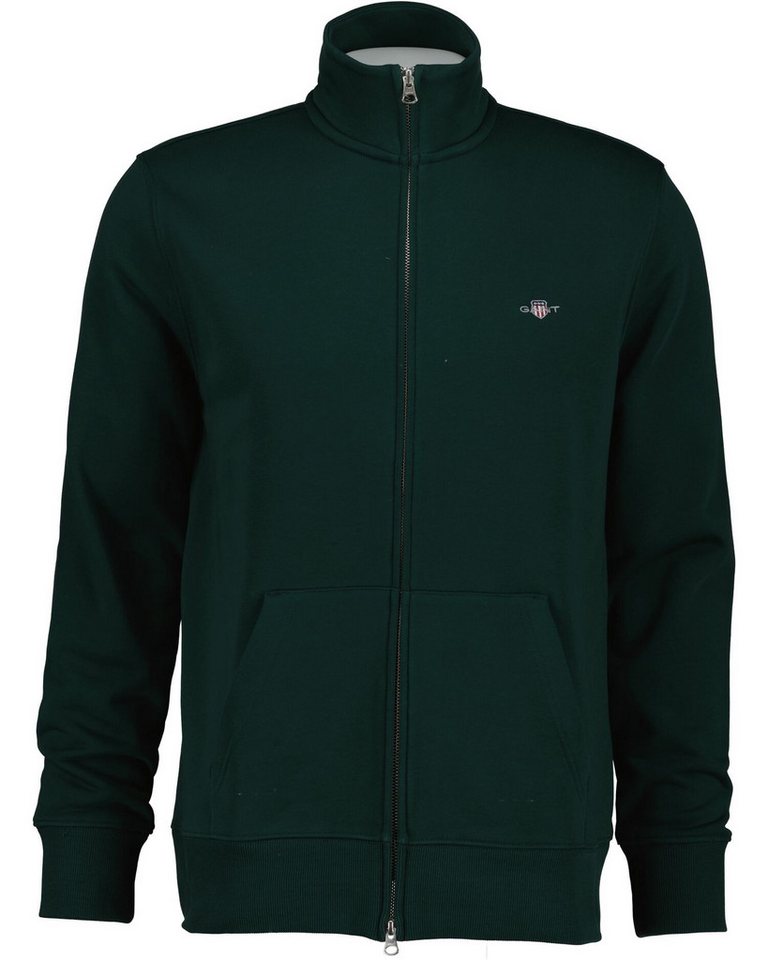 Gant Sweatjacke REG SHIELD FULL ZIP SWEAT mit Logostickerei auf der Brust von Gant