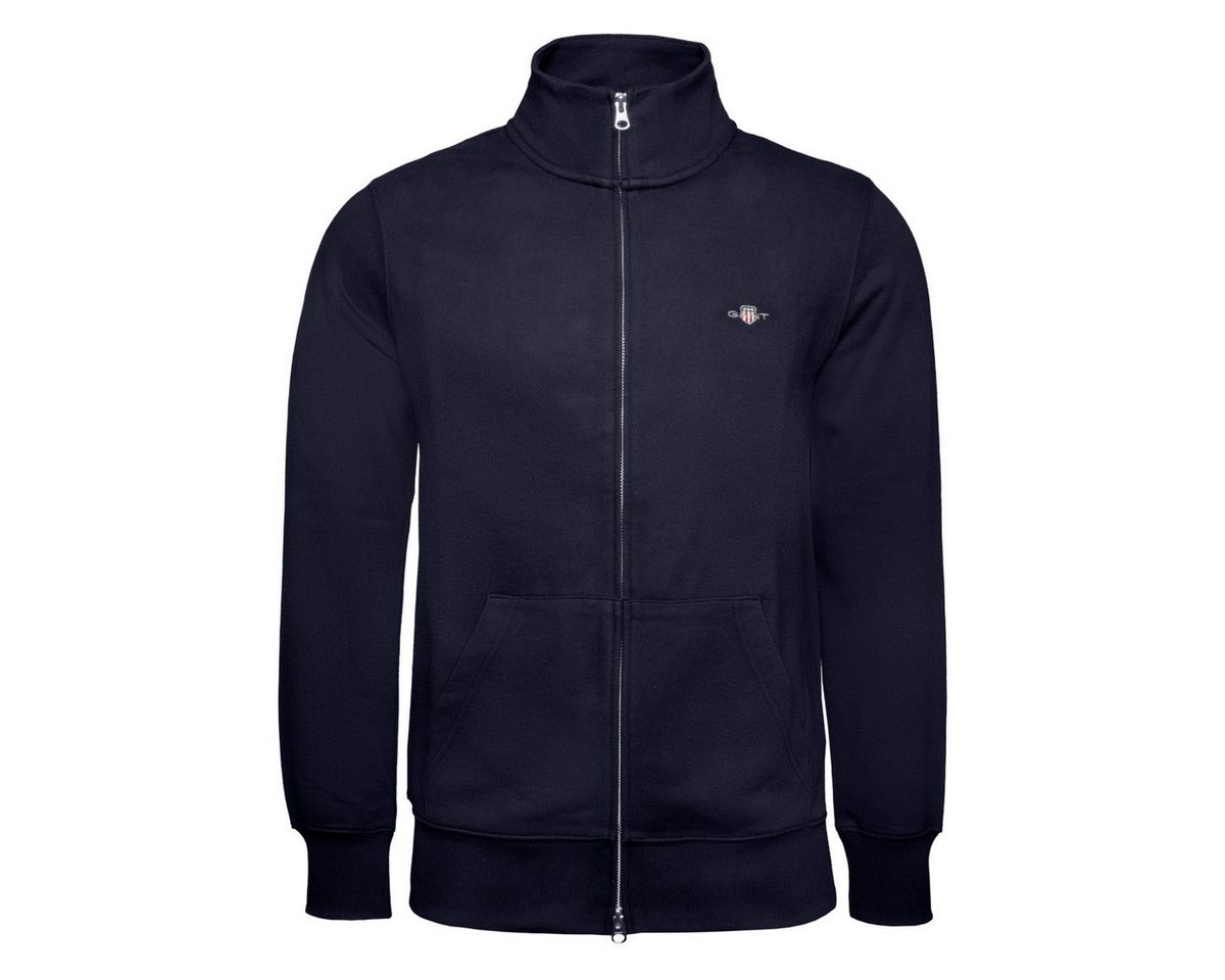 Gant Sweatjacke Reg Shield Full Zip Herren Zip Hoodie, Kapuzenjacke, Trainingsjacken, Zip Pullover, Freizeitjacke von Gant