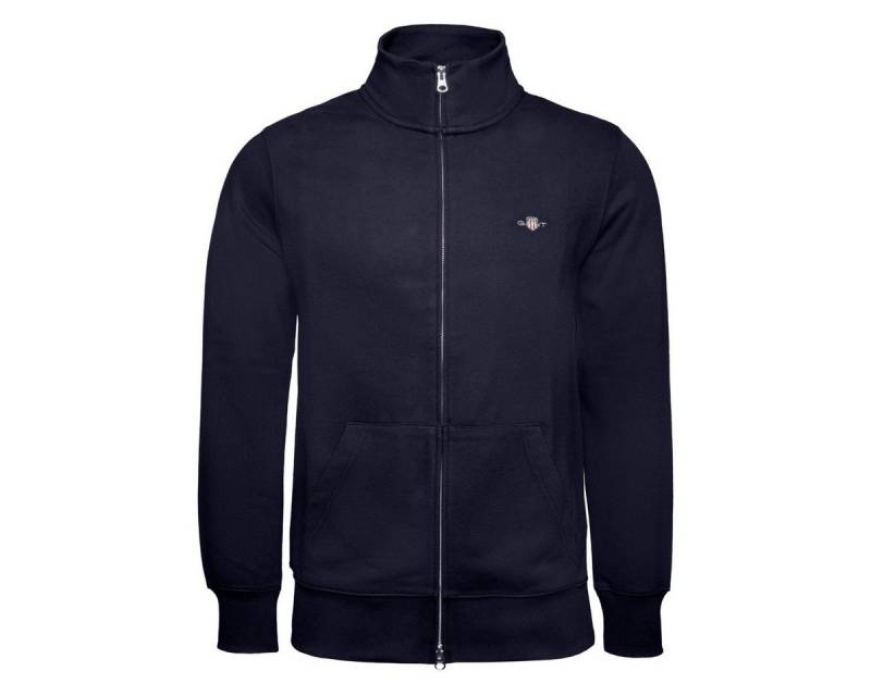 Gant Sweatjacke Reg Shield Full Zip Herren Zip Hoodie, Kapuzenjacke, Trainingsjacken, Zip Pullover, Freizeitjacke von Gant
