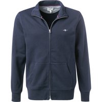 Gant Herren Sweatjacke blau unifarben von Gant