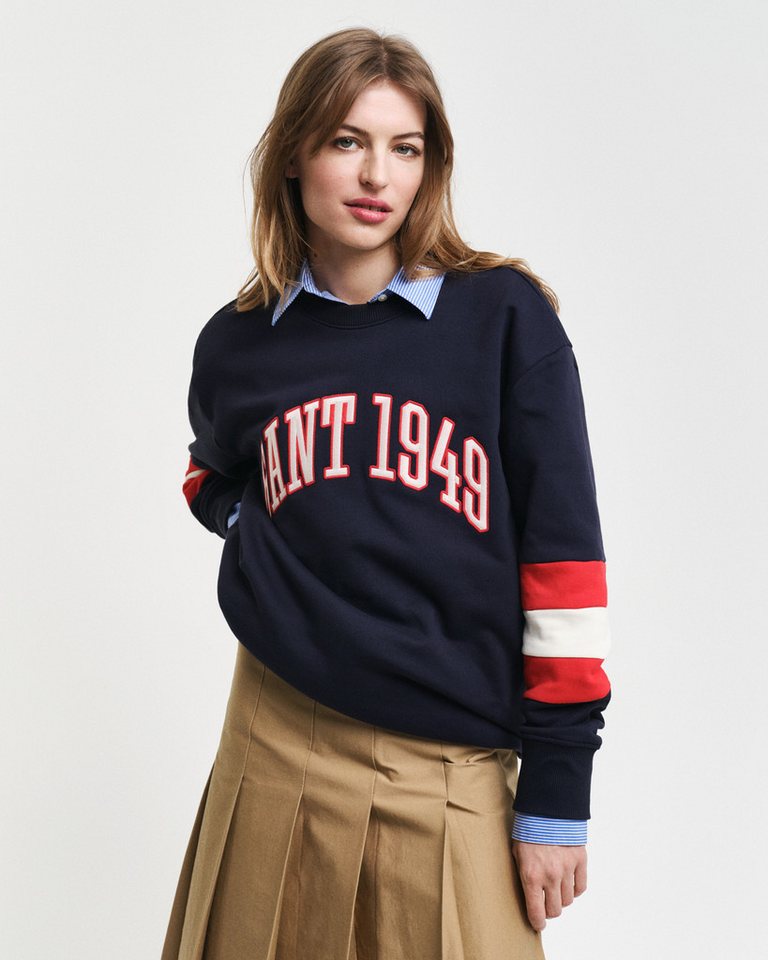 Gant Sweatshirt COLORBLOCK SLEEVE CNECK Color Blocked Details, unisex Gant Sweatshirt COLORBLOCK SLEEVE CNECK Color Blocked Details, unisex von Gant