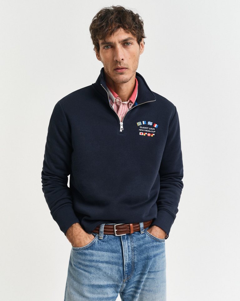 Gant Sweatshirt GRAPHIC HALF ZIP von Gant