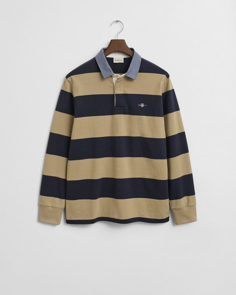Gant Sweatshirt Chambray Stripe Heavy Rugger - Regular Fit Gant Sweatshirt Chambray Stripe Heavy Rugger - Regular Fit von Gant