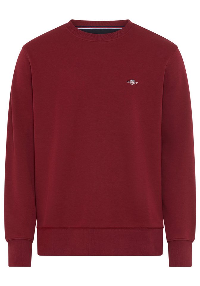 Gant Sweatshirt REG SHIELD C-NECK SWEAT mit Logostickerei auf der Brust von Gant