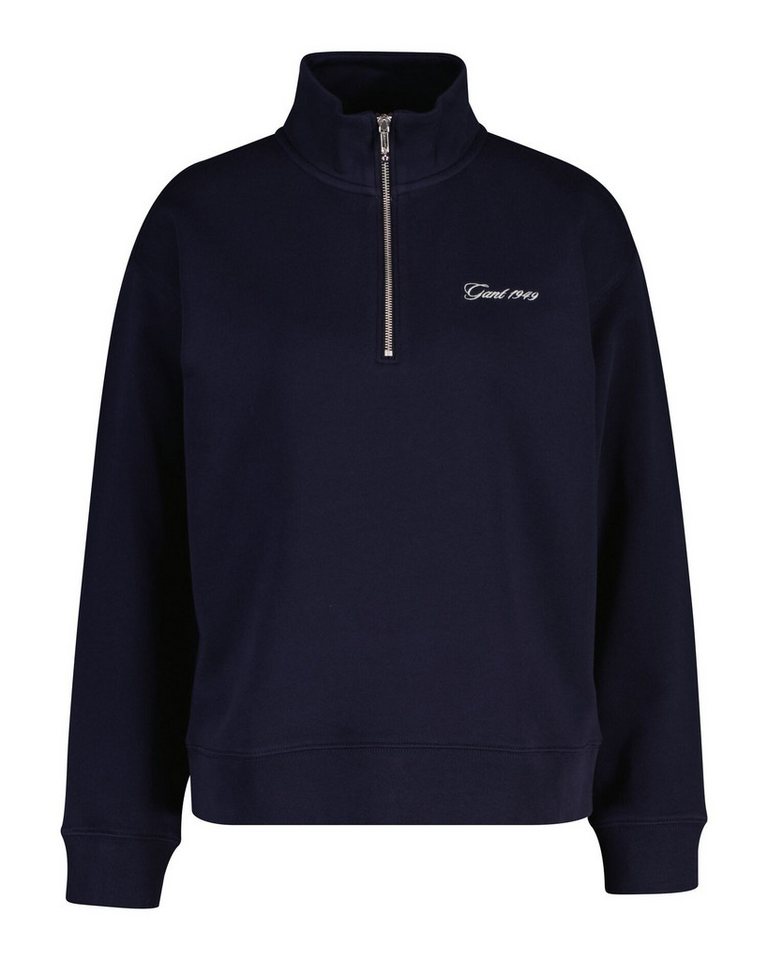 Gant Sweatshirt SCRIPT HALF ZIP mit Stehkragen, normale Passform von Gant