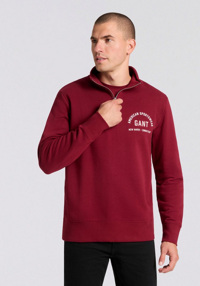 Gant Sweatshirt Stehkragen mit Reißverschluss von Gant