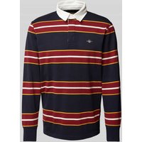 Gant Sweatshirt mit Label-Stitching in Marine, Größe XL von Gant