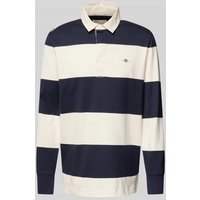 Gant Sweatshirt mit Polokragen Modell 'RUGGER' in Marine, Größe XXL von Gant