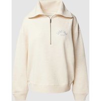 Gant Sweatshirt mit Stehkragen in Offwhite, Größe L von Gant