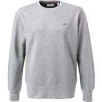 Gant Herren Sweatshirt grau unifarben Gant Herren Sweatshirt grau unifarben von Gant