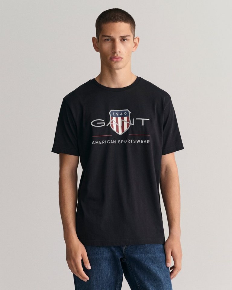 Gant T-Shirt REG ARCHIVE SHIELD SS T-SHIRT mit Logodruck auf der Brust von Gant