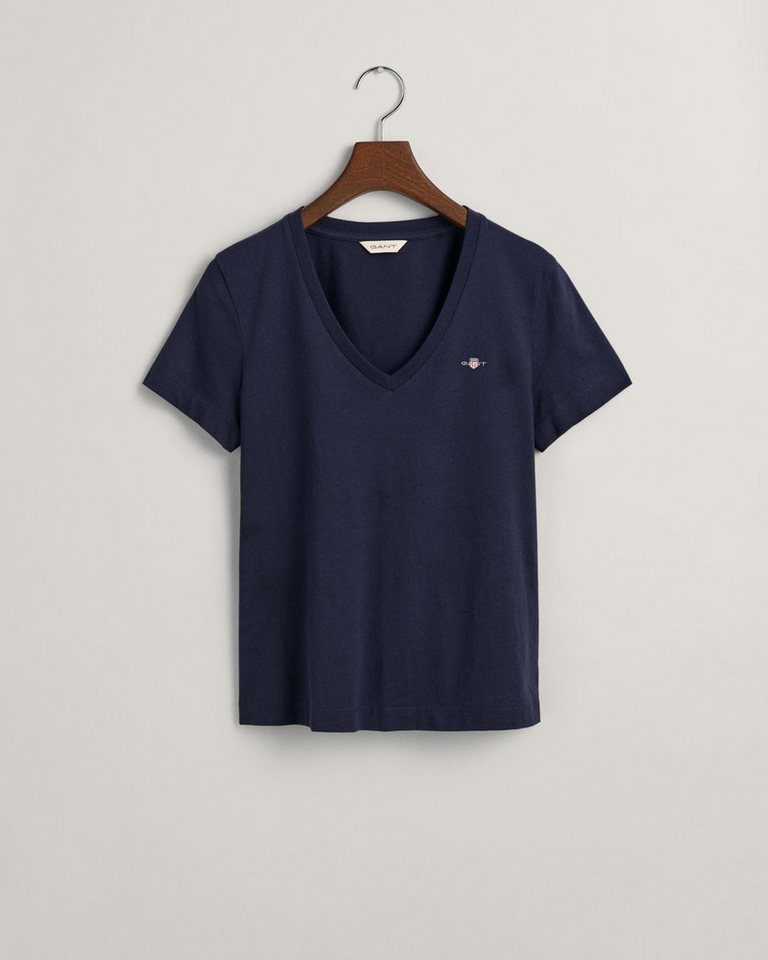 Gant T-Shirt REG SHIELD SS V-NECK T-SHIRT von Gant