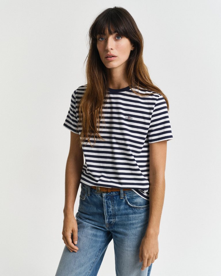 Gant T-Shirt REG STRIPED SHIELD SS T-SHIRT von Gant