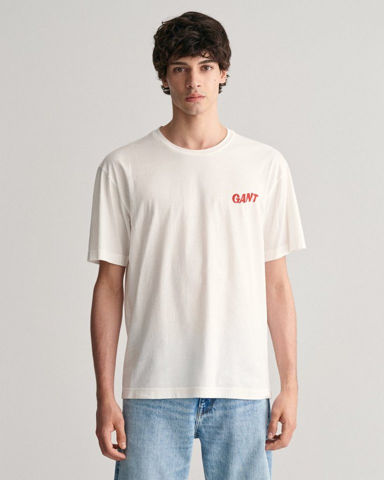 Gant T-Shirt WASHED GRAPHIC SS T-SHIRT Mit Rückenprint von Gant