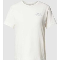 Gant T-Shirt mit Label-Stitching Modell 'ARCH' in Offwhite, Größe XL von Gant