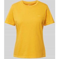 Gant T-Shirt mit Label-Stitching in Apricot, Größe L von Gant
