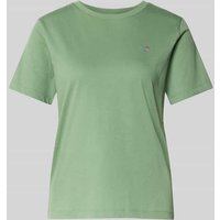 Gant T-Shirt mit Label-Stitching in Mint, Größe XL von Gant