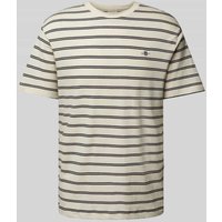 Gant T-Shirt mit Label-Stitching in Offwhite, Größe XXL von Gant