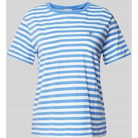 Gant T-Shirt mit Label-Stitching in Hellblau, Größe XXL Gant T-Shirt mit Label-Stitching in Hellblau, Größe XXL von Gant