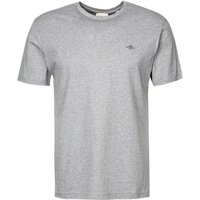 Gant Herren T-Shirt grau Baumwolle von Gant