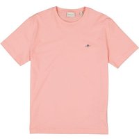 Gant Herren T-Shirt rosa Baumwolle von Gant