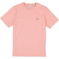 Gant Herren T-Shirt rosa Baumwolle von Gant