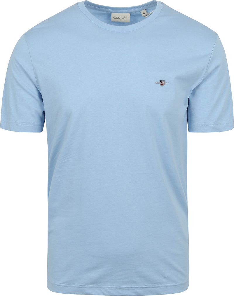 Gant T-shirt Shield Logo Hellblau - Größe M von Gant