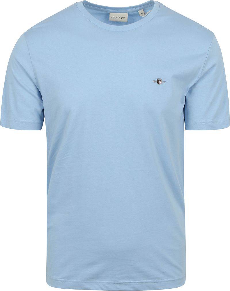 Gant T-shirt Shield Logo Hellblau - Größe XXL von Gant