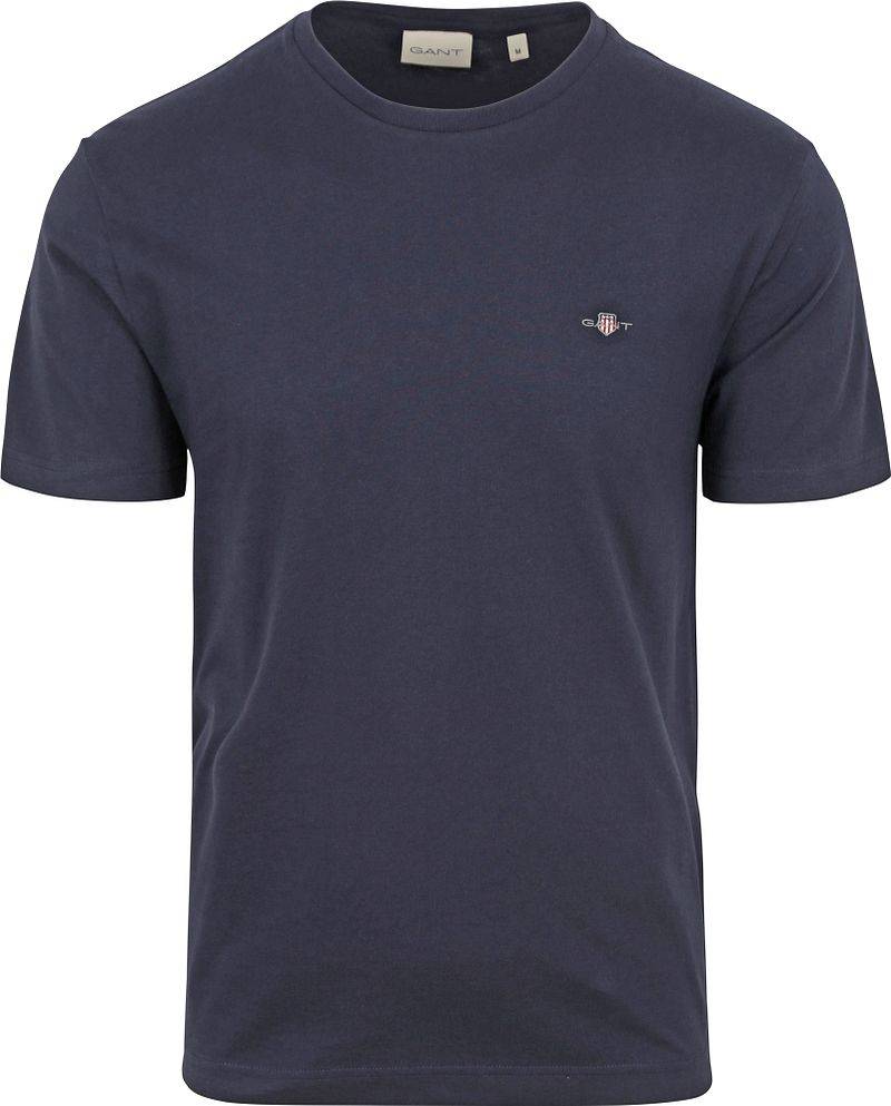 Gant T-shirt Shield Logo Navy - Größe XXL von Gant