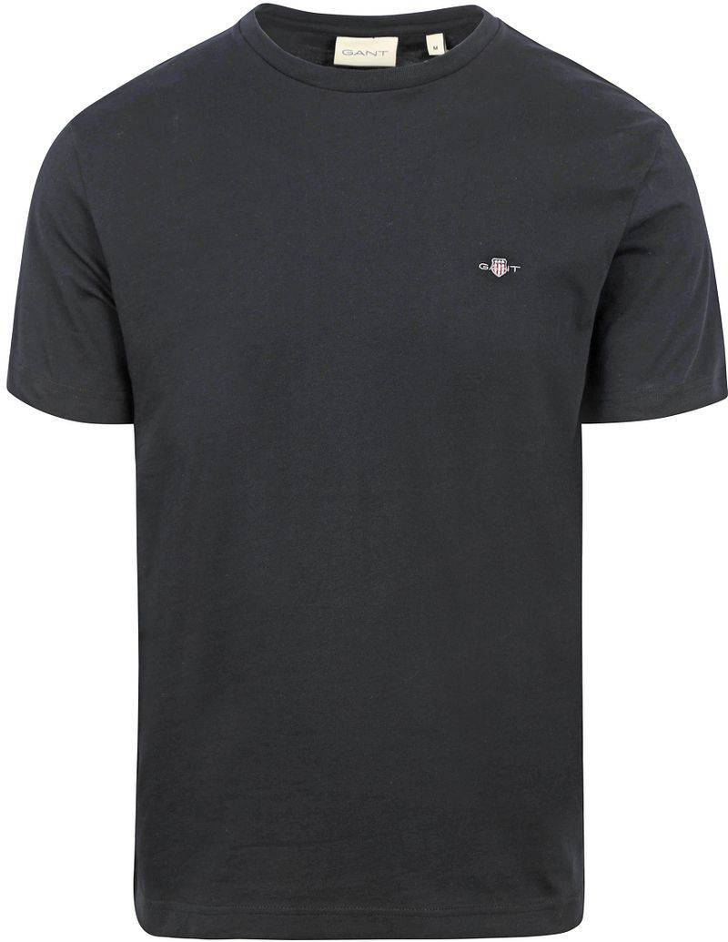Gant T-shirt Shield Logo Schwarz - Größe 4XL von Gant