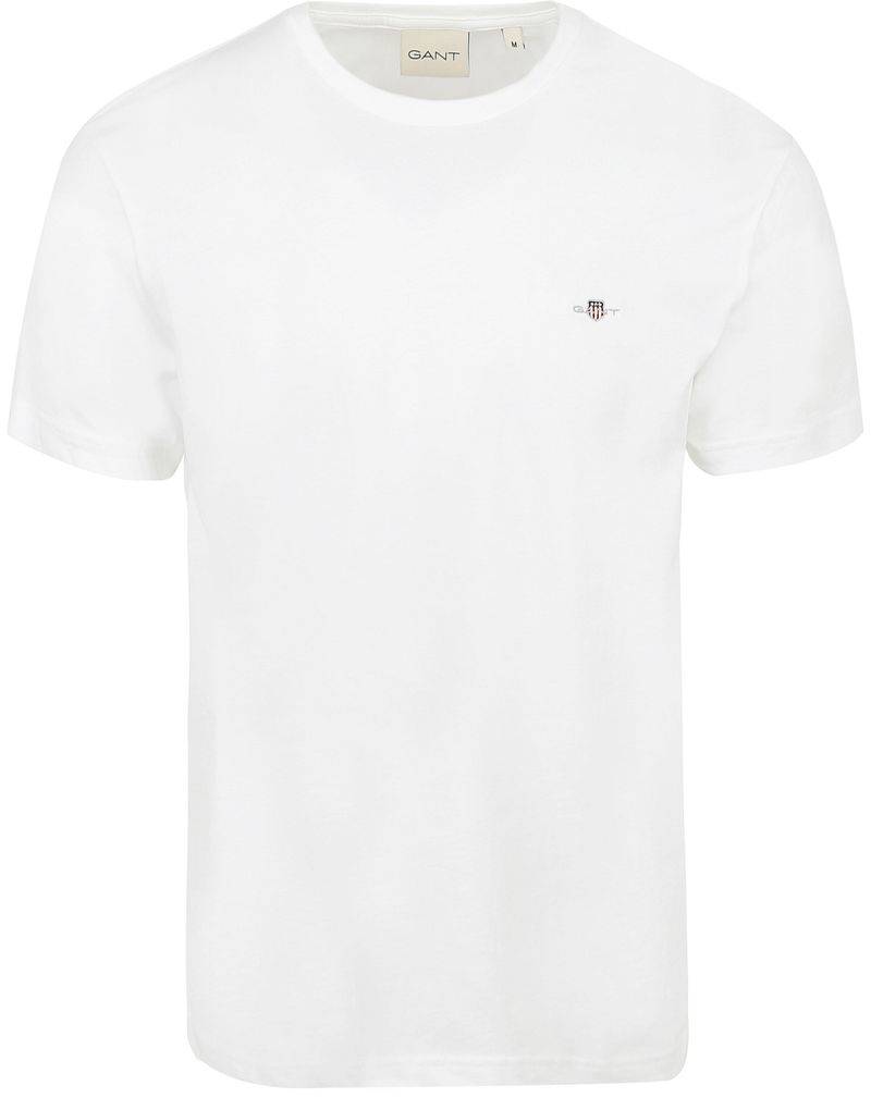 Gant T-shirt Shield Logo Weiß - Größe 4XL von Gant