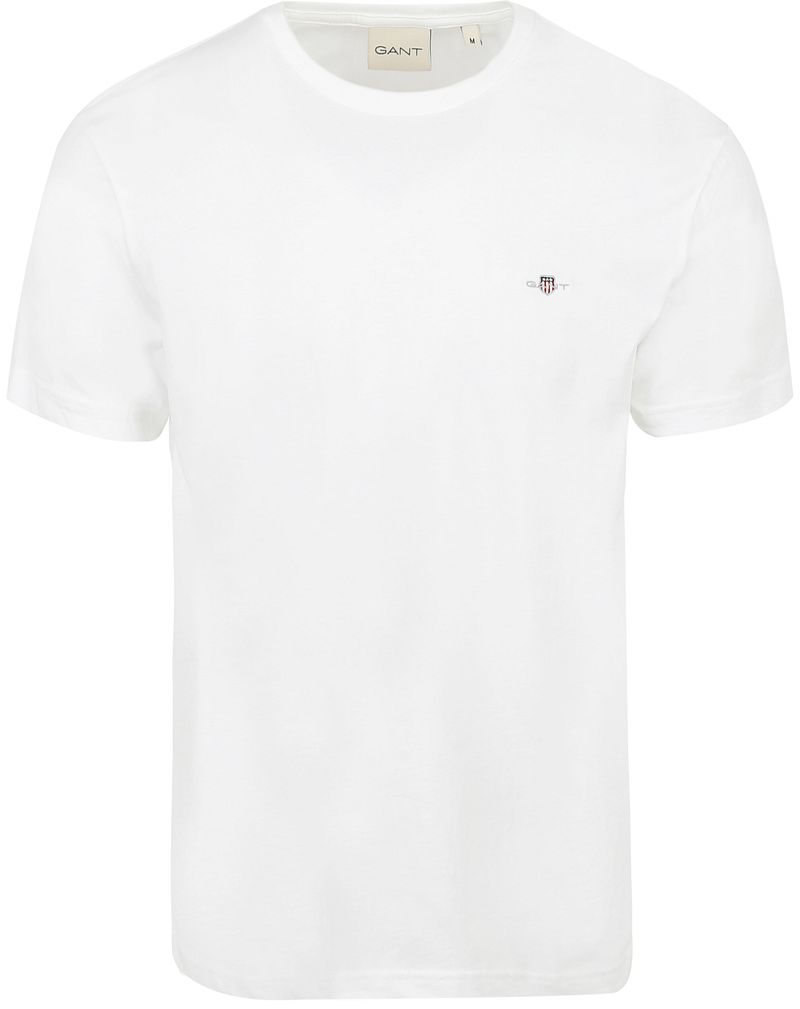 Gant T-shirt Shield Logo Weiß - Größe 5XL von Gant