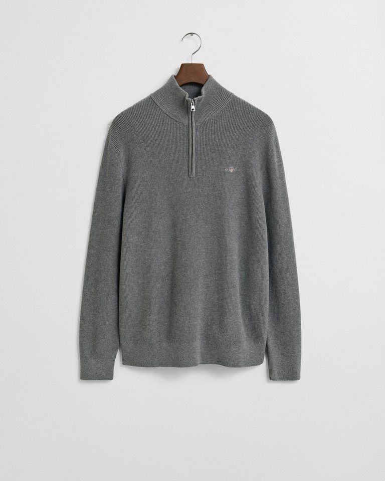 Gant Troyer COTTON MERINO RIBBED HALF ZIP von Gant