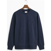 Gant Unifarbens Sweatshirt mit aufgenähtem Logo-Emblem in XXL von Gant