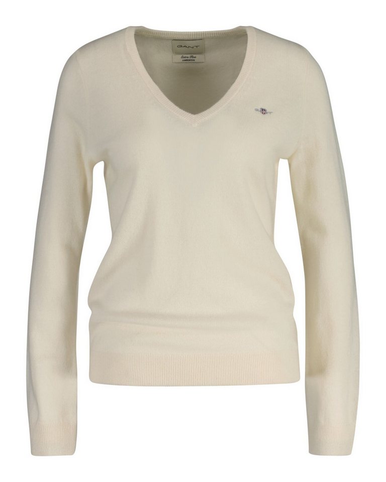 Gant V-Ausschnitt-Pullover EXTRAFINE LAMBSWOOL V-NECK von Gant