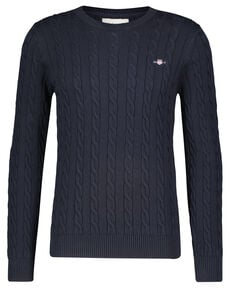 Herren Strickpullover mit Zopfstrickmuster Regular Fit von Gant