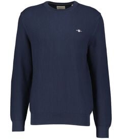 Herren Strickpullover COTTON MICRO TEXTURED CREW NECK Regular Fit von Gant