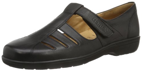 Ganter Damen Anke, Weite G Slipper, Grau (schwarz 0100) von Ganter