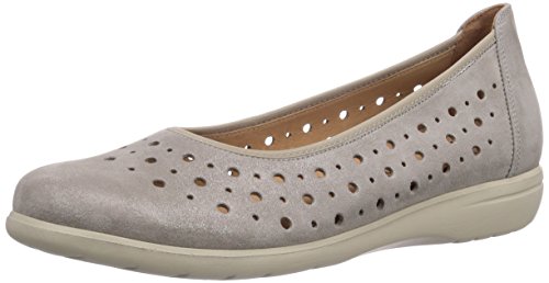 Ganter Damen Franzi, Weite F Geschlossene Ballerinas, Grau (Smoke 6900) von Ganter