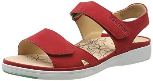 Ganter Damen GINA-G Riemchensandalen, Rot (Red 40000), 43 EU von Ganter