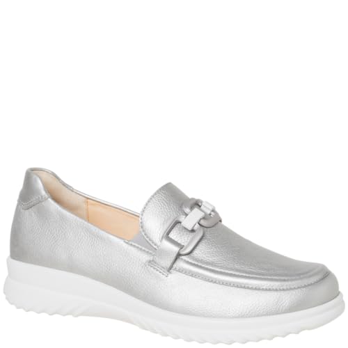 Ganter Damen Heike Ballerinas, Silver, 37 EU Weit von Ganter